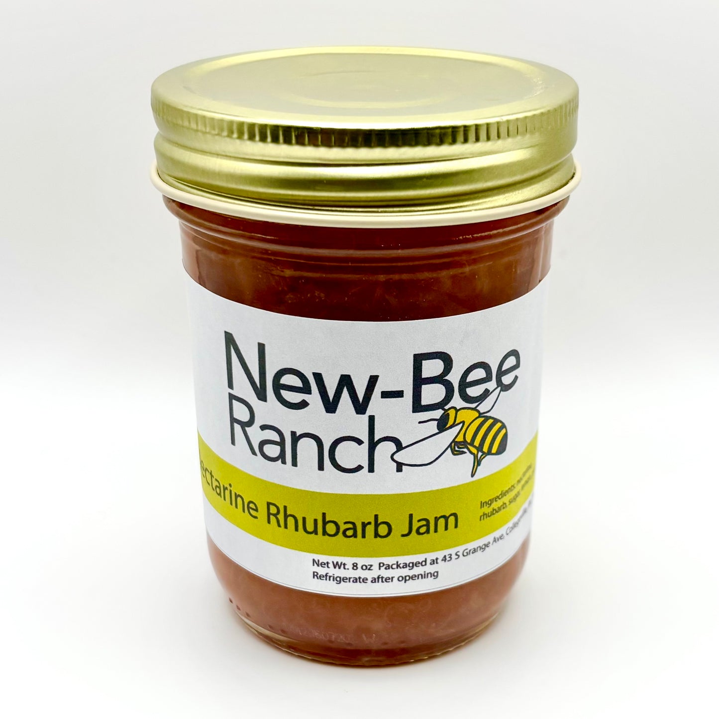 Low-Sugar Nectarine Rhubarb Jam