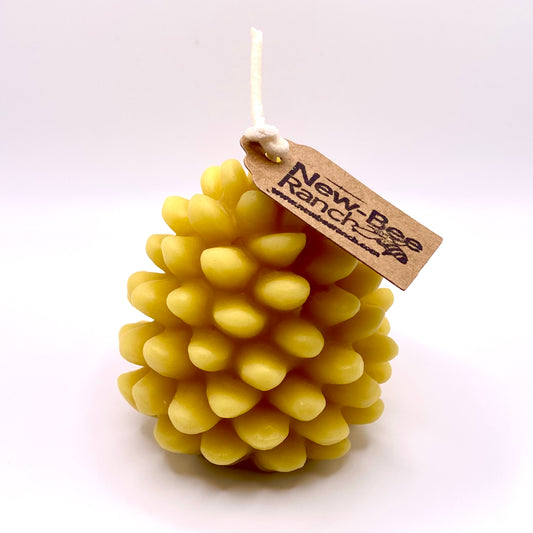 All-Beeswax Pinecone Candle