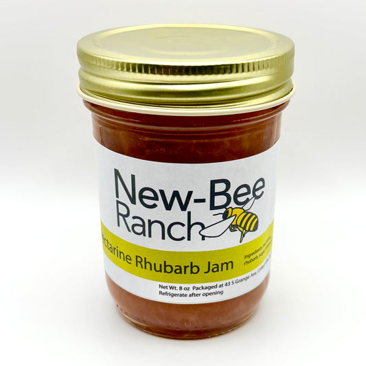 Low-Sugar Nectarine Rhubarb Jam