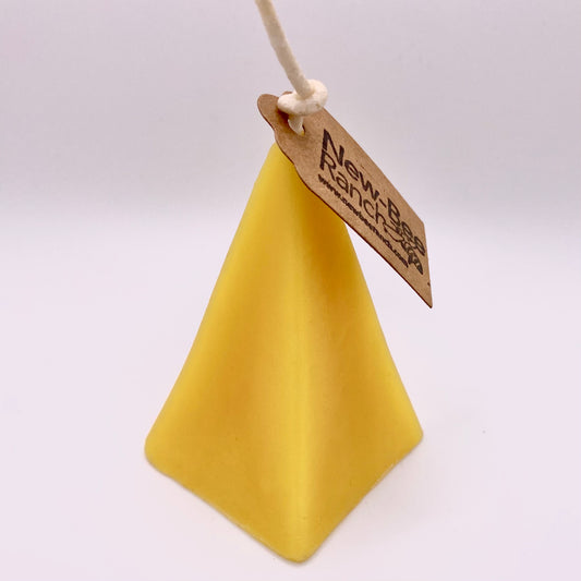 All-Beeswax Pyramid Candle